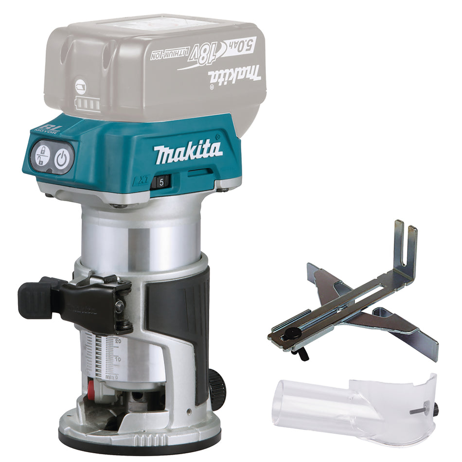 Makita Akku-Multifunktionsfräse 18,0V ohne Akku und Ladegerät