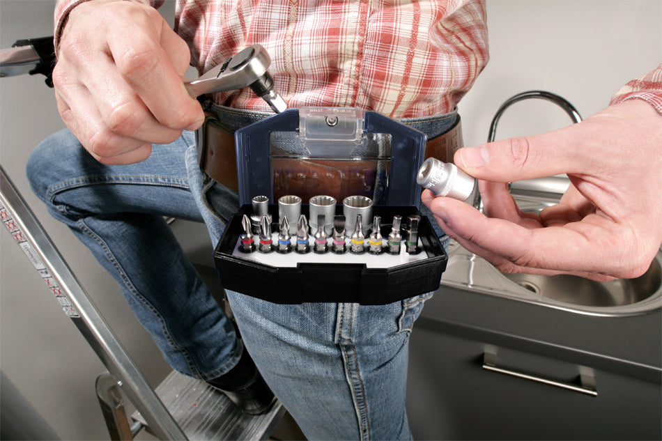 KWB Bit-Box 17 tlg. mit Gürtelclip
