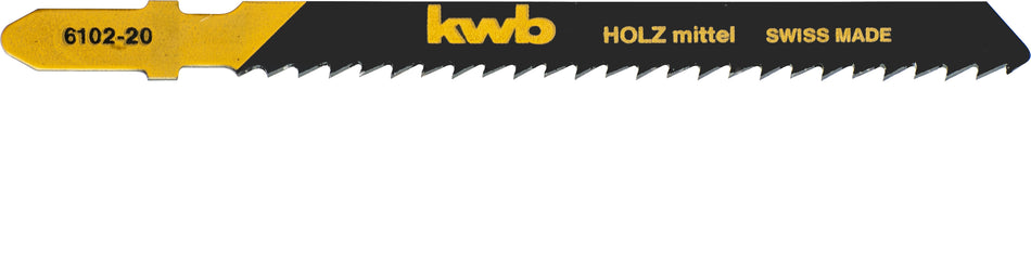 KWB Stichsägeblätter Holz mittel 100 mm (2 Stück) HCS