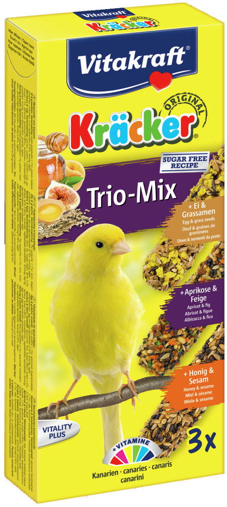Vitakraft Kräcker Trio Ei/Frucht/Honig 3er Kanarien