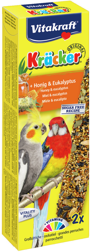 Vitakraft Kräcker Honig-Eukalyptus 2er Groß-Sittiche