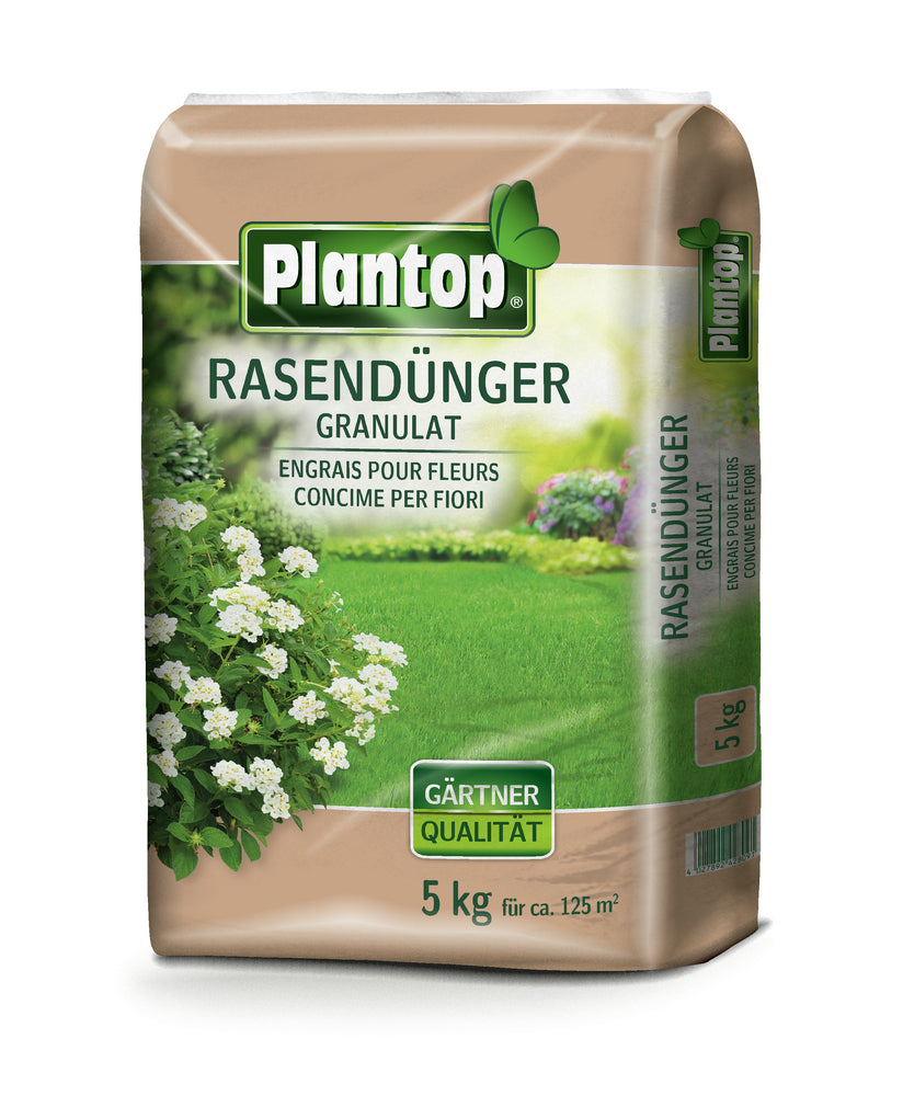 Plantop Rasendünger granuliert 5kg NPK 12 und 4 und 6( und 2 und 7)