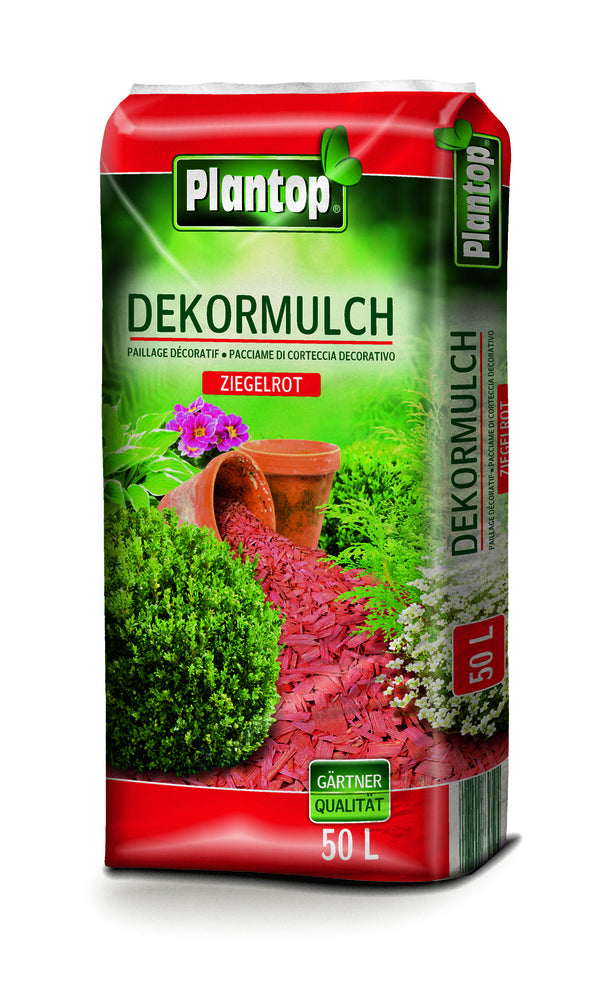 Plantop Dekor-Mulch Ziegel 50l Körnung 10-40mm