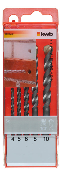 Stein- Betonbohrerkassette 4-10mm 5-tlg.