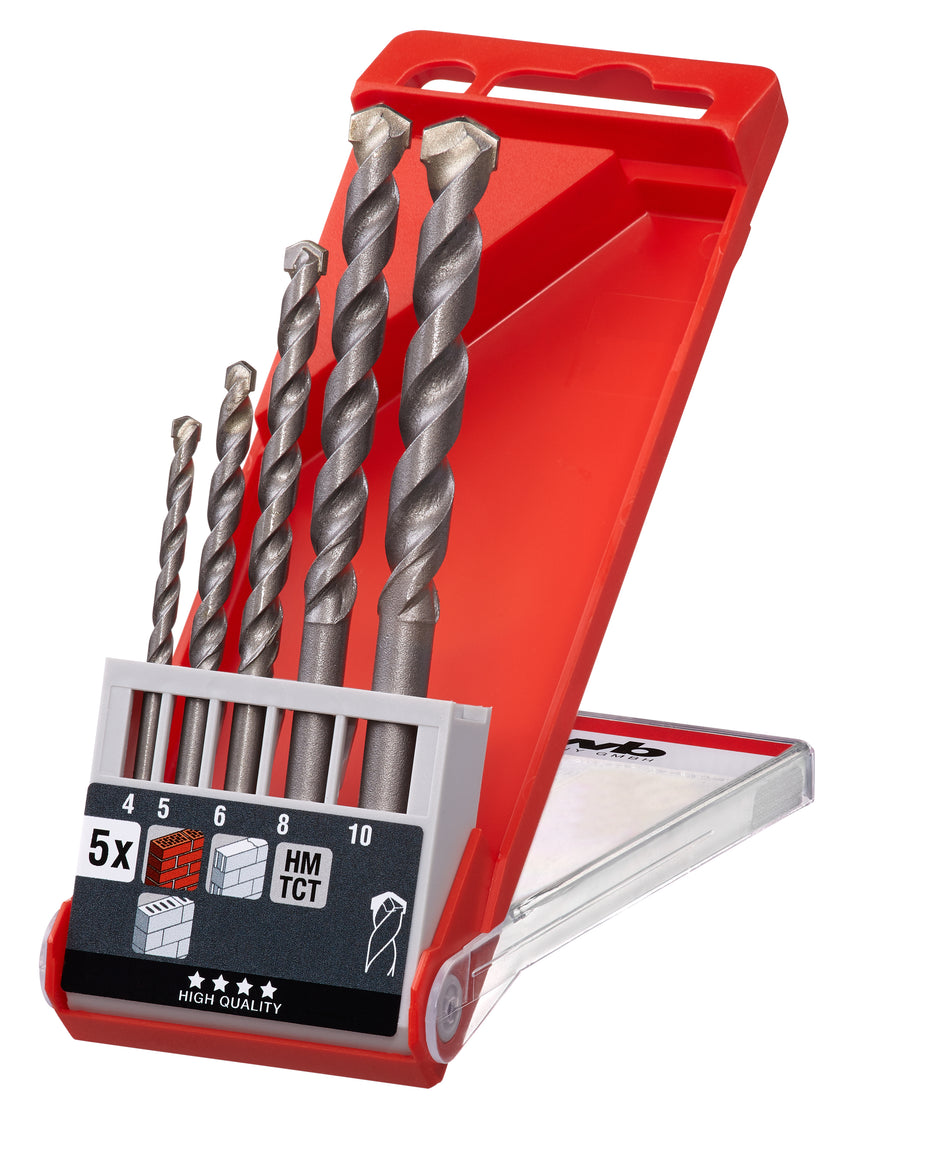 Stein- Betonbohrerkassette 4-10mm 5-tlg.