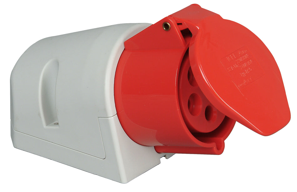 Kopp Wandsteckdose CEE 5-polig mit Deckel IP44 16 A 400 V