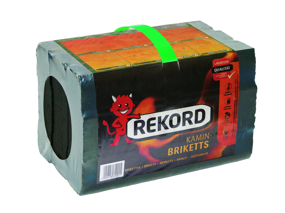Rekord Braunkohlebriketts foliert 10 kg Preis incl. Energiesteuer