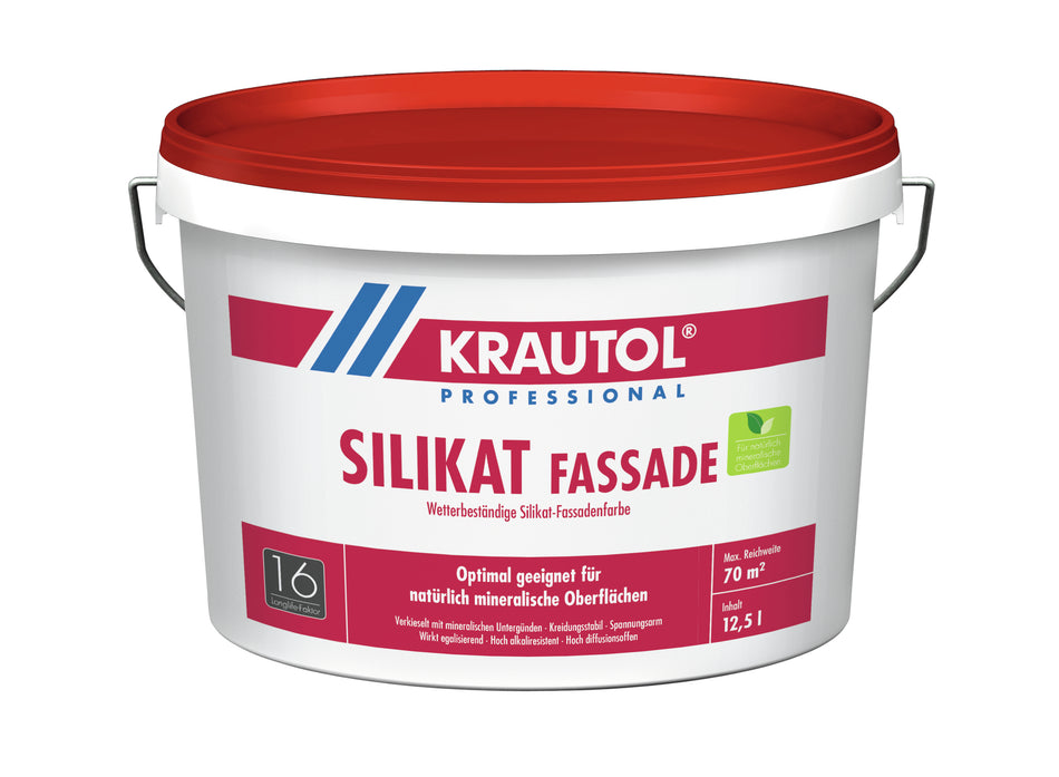 Krautol Silikatfarbe Silikat Fassade weiß 5l