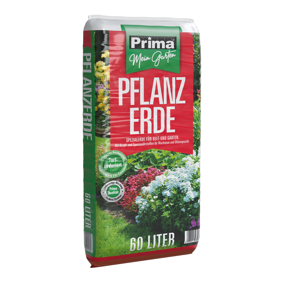 Prima Pflanzerde Torfreduziert 60l Rez. 50% Torf und 50% Torfersatzstoffe