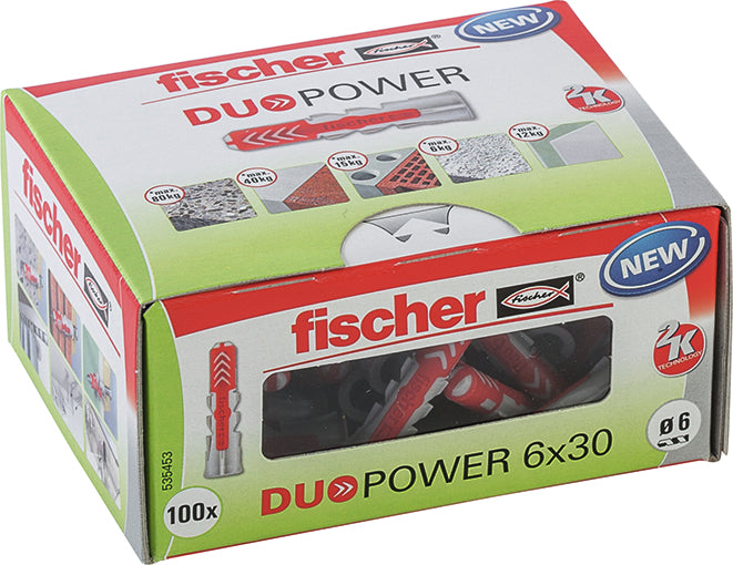 Fischer Universaldübel 6x30 LD (100 Stück) Duopower