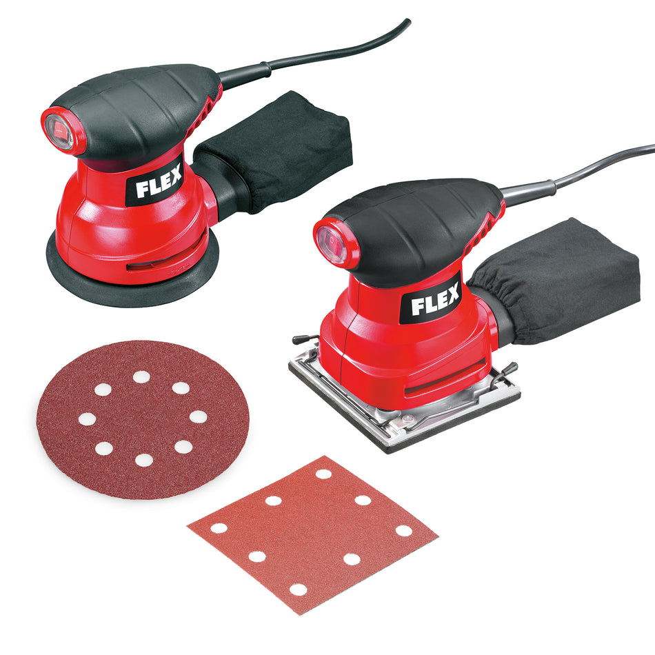 Schleifmaschinen-Set MS 713 und XS 713 mit Schleifmittel und Zubehör