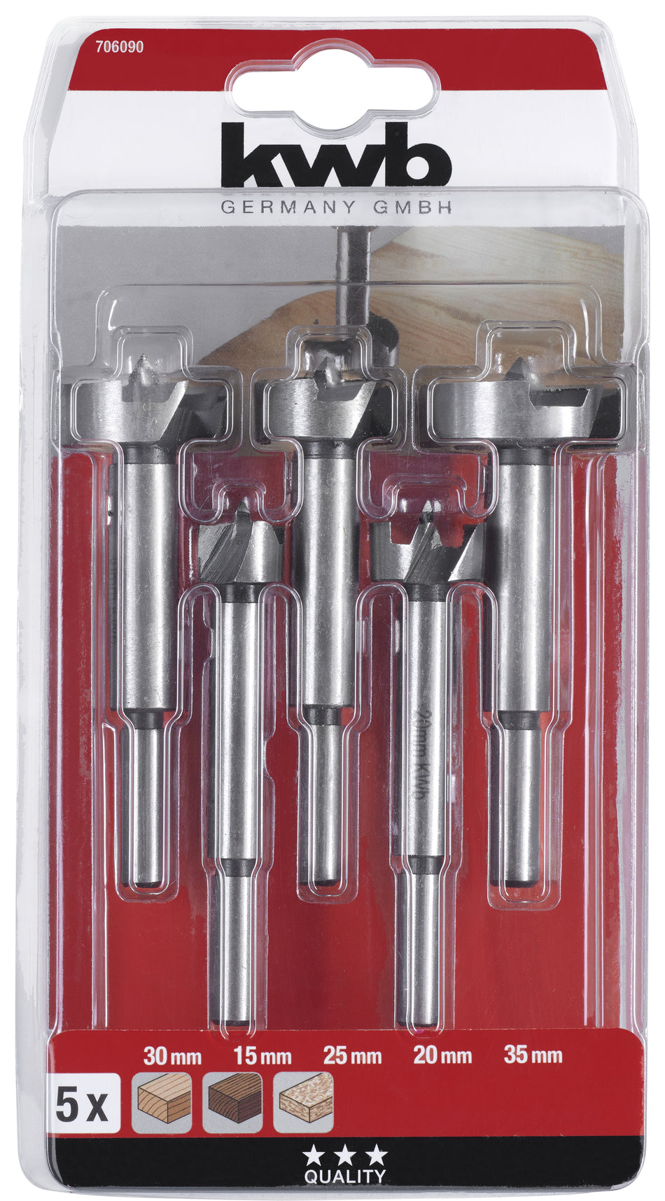 KWB Forstnerbohrersatz 5tlg.