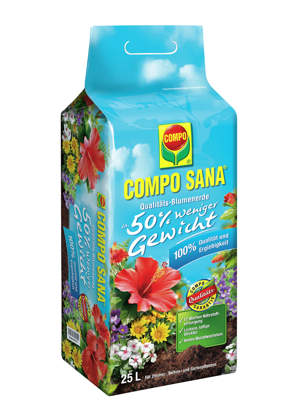 Compo Qualitäts Blumenerde 50% Sana