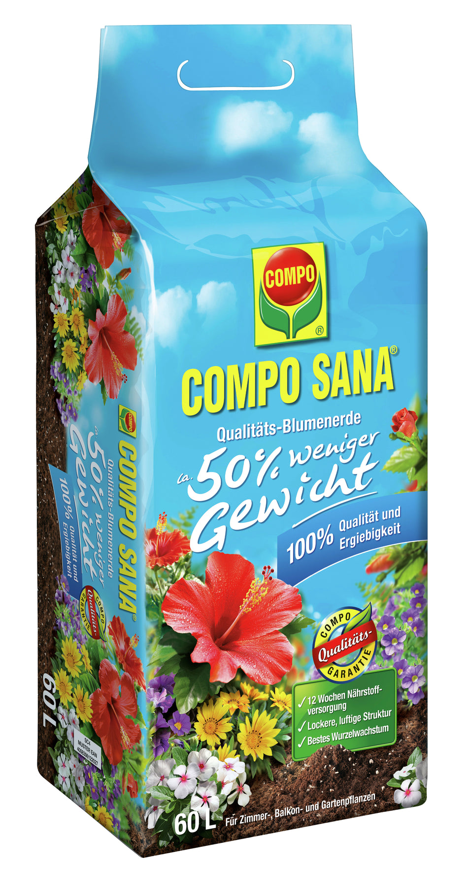 Compo Qualitäts Blumenerde 50% Sana