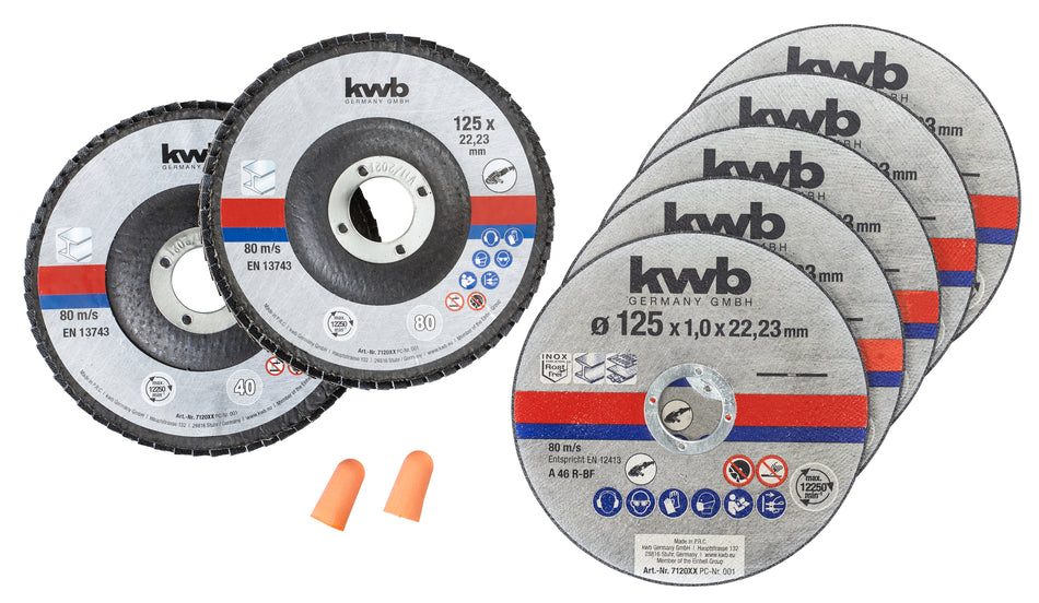 KWB MetallSet Trennscheibe 125 Dose 7t