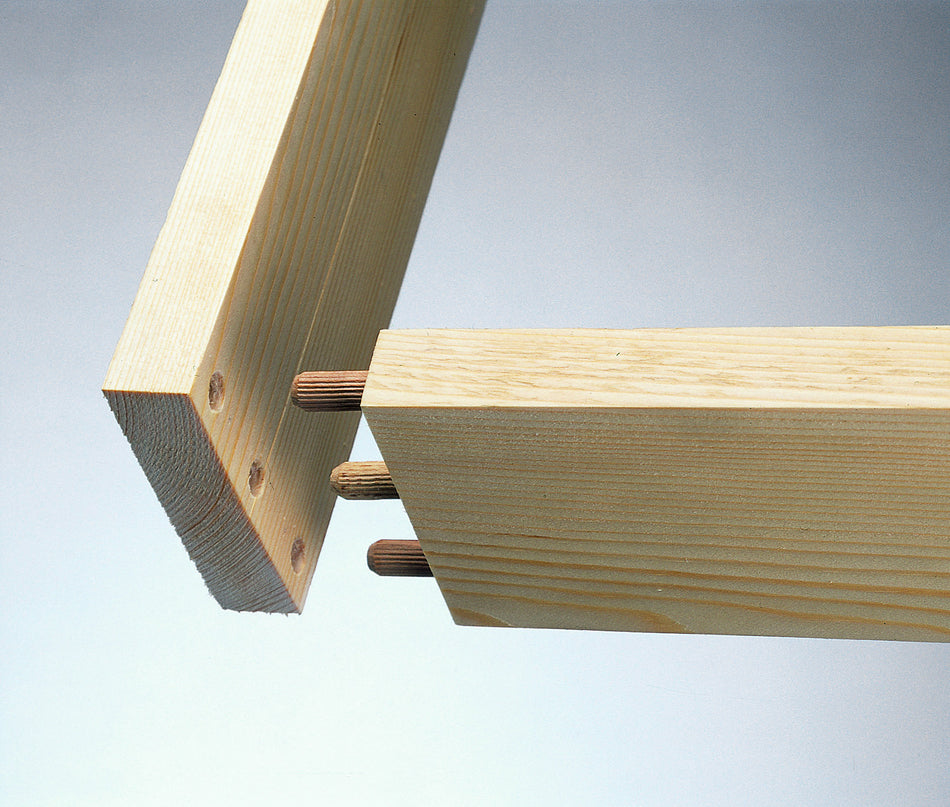 Holzdübel geriffelt 8x40 mm (40 Stück)