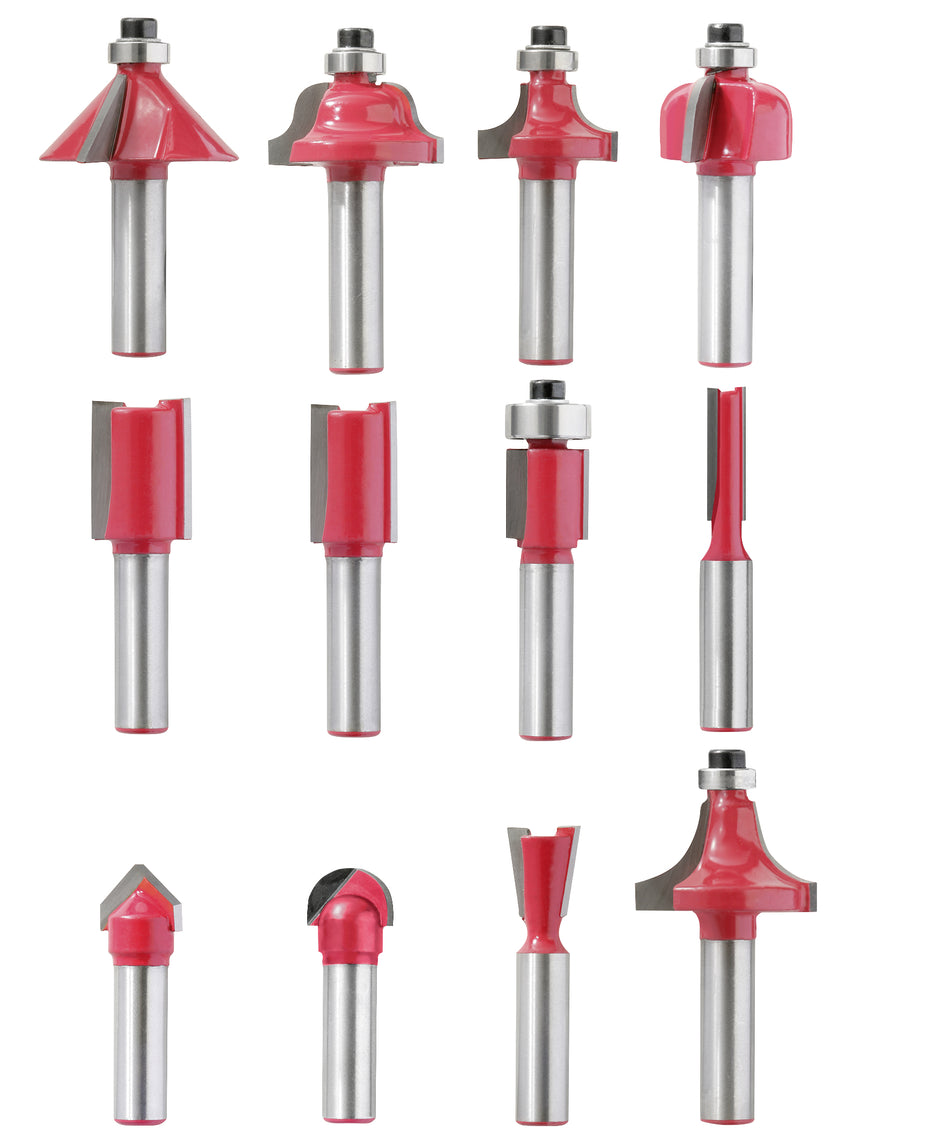 KWB Fräsersatz HM 8mm 12tlg. L-Box