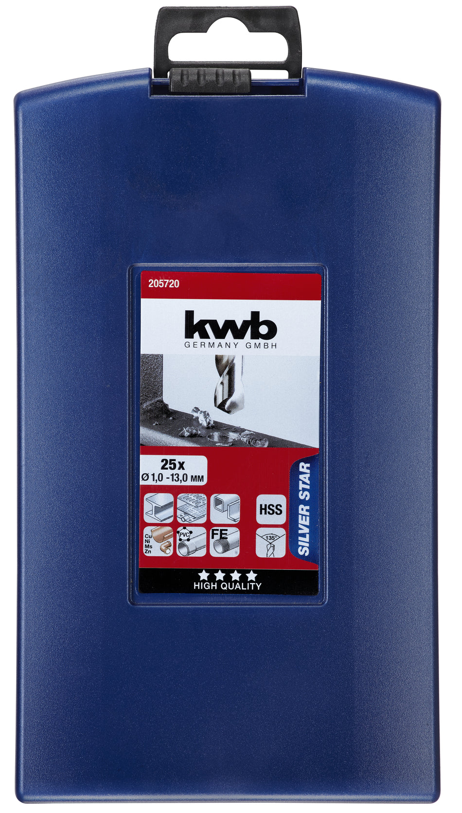 KWB Bohrerkassette Ø1-13 mm 25-tlg. HSS-G