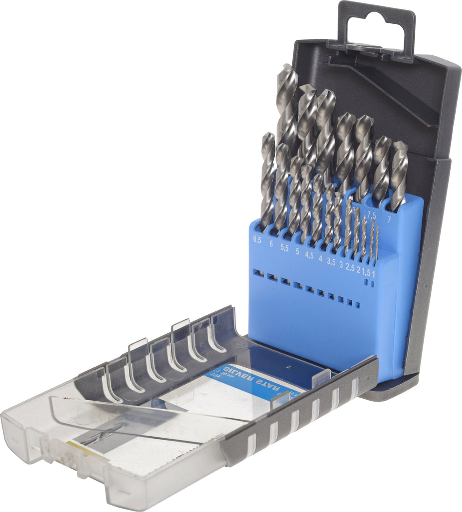 KWB Spiralbohrersatz, 19-tlg. SILVER STAR HSS