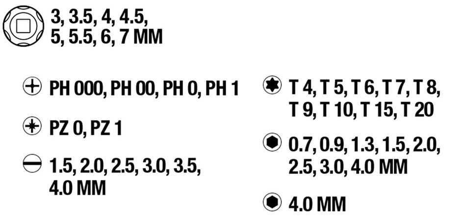 KWB Präzisions Bit- und Stecknüssesatz 40-tlg. Feinmechanik