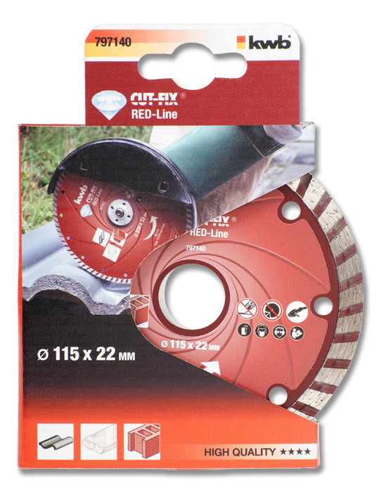 KWB Diamant-Trennscheibe 115mm Red Line