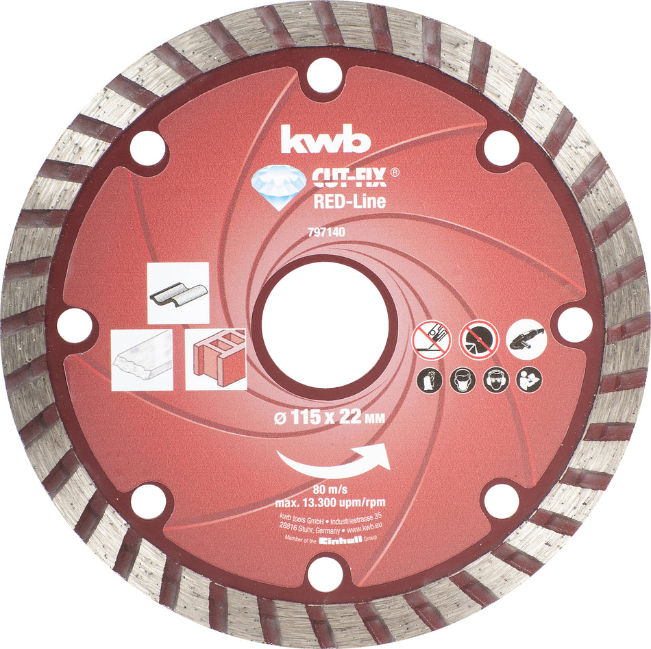 KWB Diamant-Trennscheibe 115mm Red Line