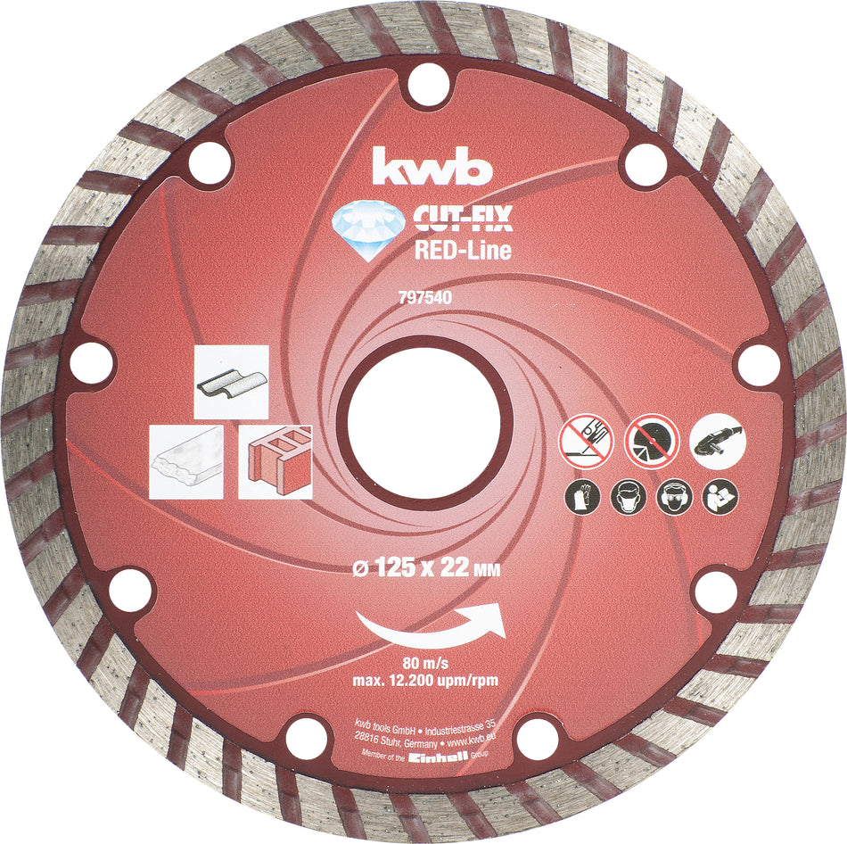 KWB Diamant-Trennscheibe 125mm Red Line