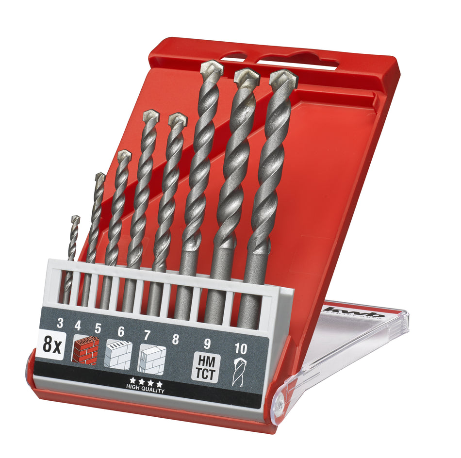 Stein-Betonbohrerkassette 3-10mm 8-tlg.