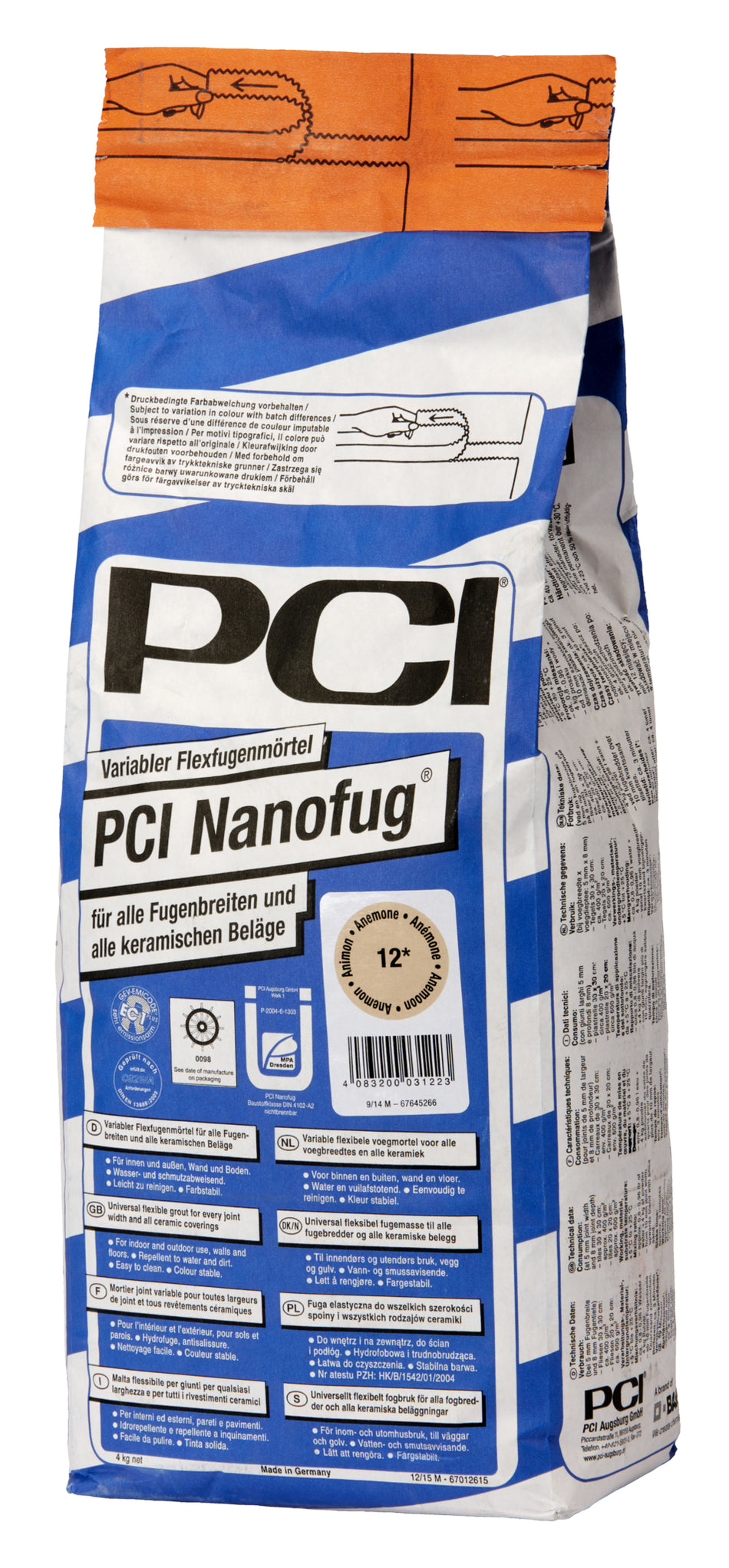 PCI Nanofug zement Nr.31 4kg Variabler Flexfugenmörtel