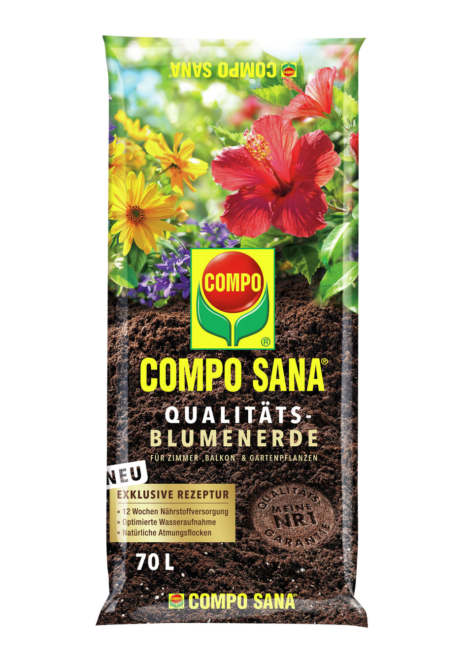 Compo Qualitäts Blumenerde 70l