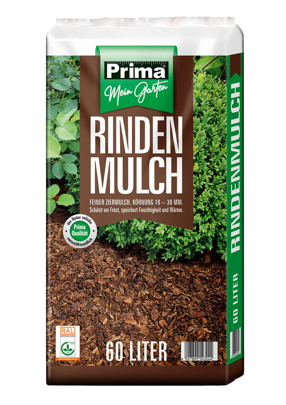 Prima Rindenmulch 10-30mm 60l RAL/ GGS gütegesichert