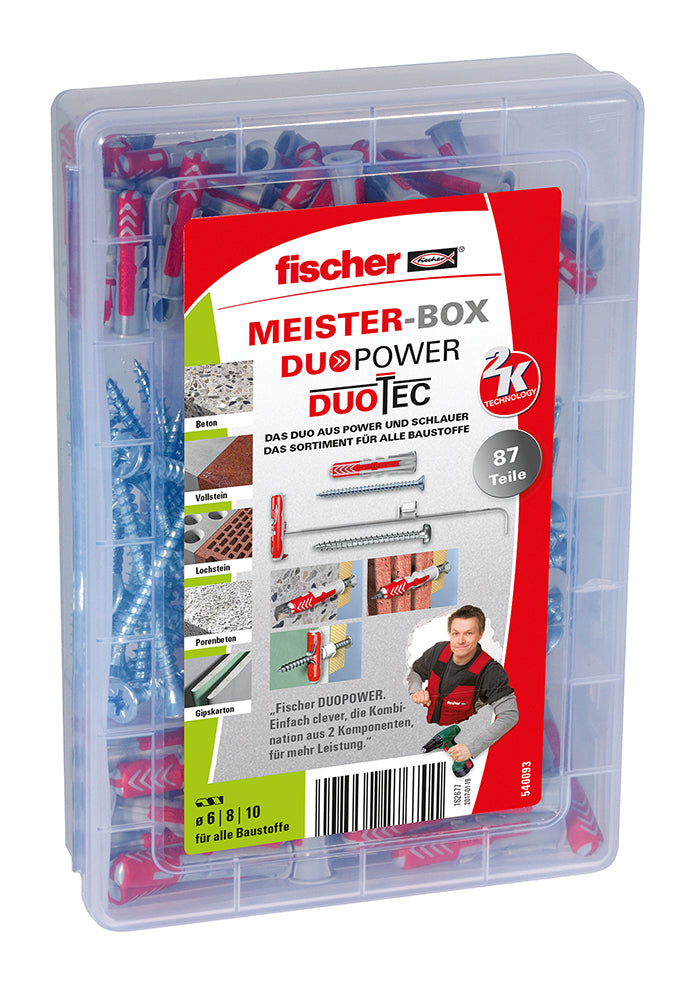 Fischer Dübel Meister-Box sortiert (87 Stück) Duopower