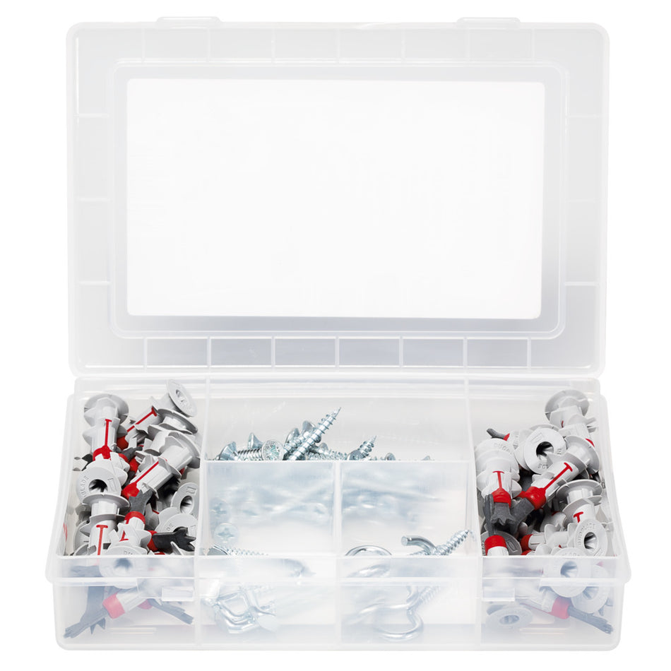 Fischer Gipskartondübel Meister-Box 77 tlg. Duoblade