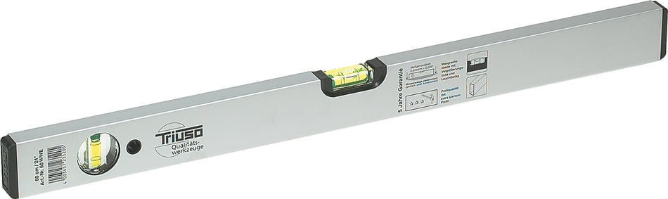Triuso Wasserwaage Triuso eloxiert 80 cm Genauigkeit 0,5 mm/m