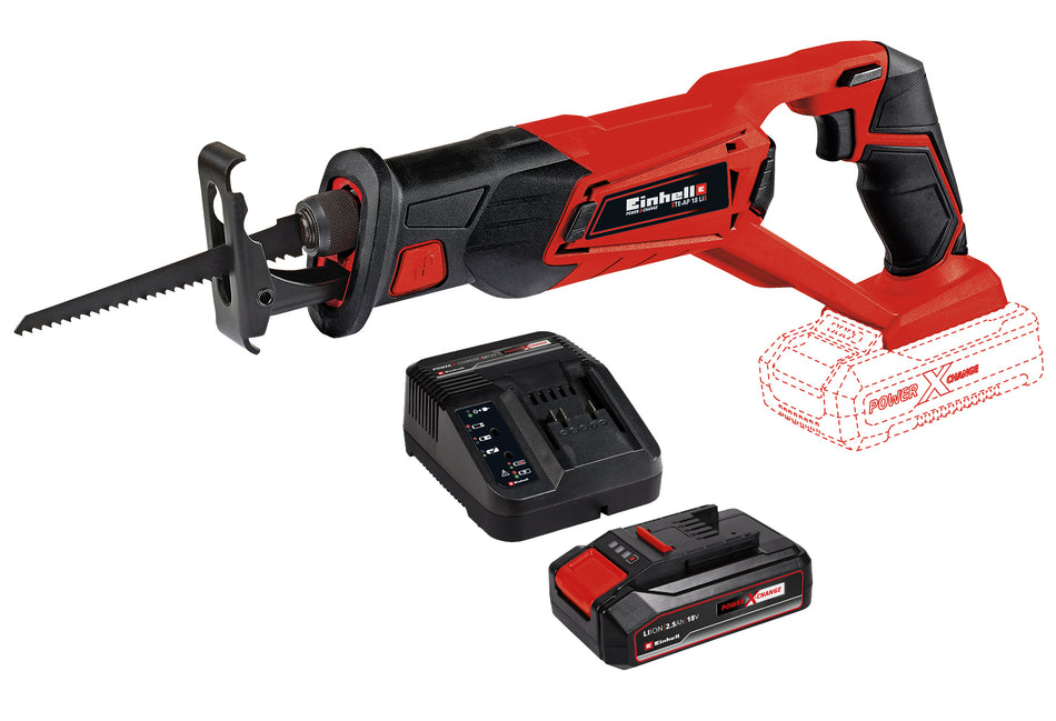 Einhell Akku-Universalsäge TE-AP Set 18 Li mit 2,5 Ah Akku und Ladegerät