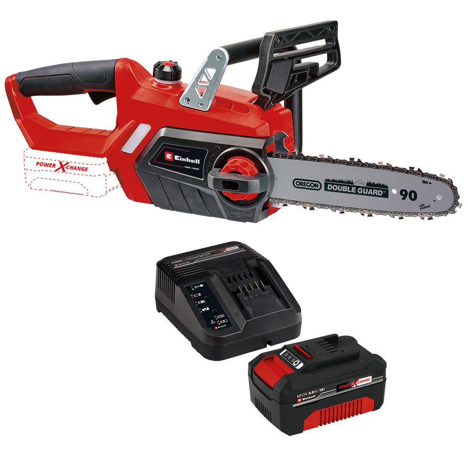 Einhell Akku-Kettensäge GE-LC 18 Li mit 4 Ah Akku und Ladegerät