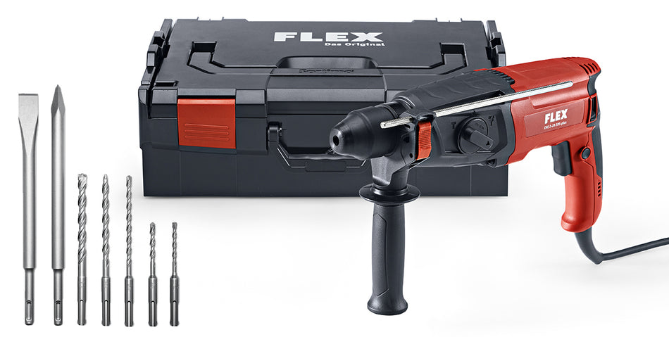 FLEX Bohrhammer inkl. Meißel und Bohrerset CHE2-28 SDS plus