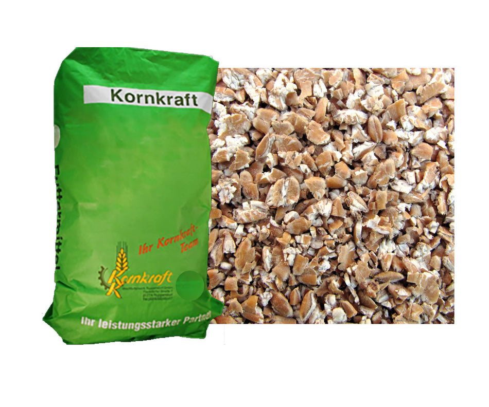 Futterweizen gequetscht 25 kg Tierfutter
