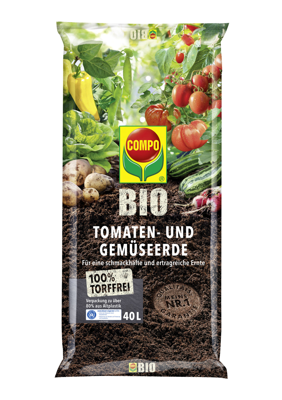 Compo Bio Tomaten und Gemüseerde 40l