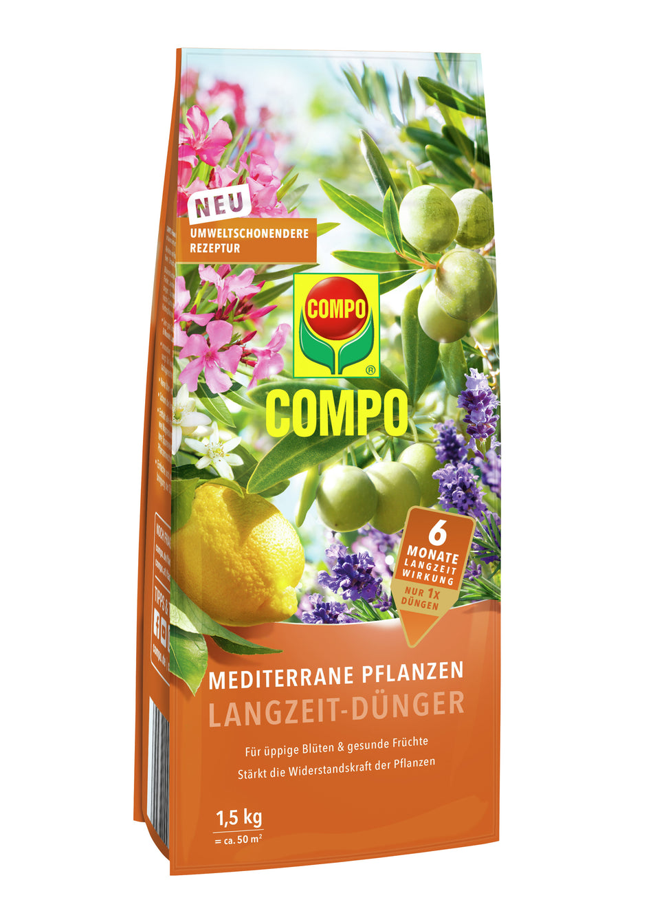 Compo Mediterrane Pflanzen Langzeitdünger 1,5 kg