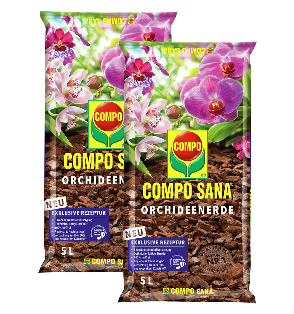 Compo Orchideenerde 2 x 5 Liter Sana