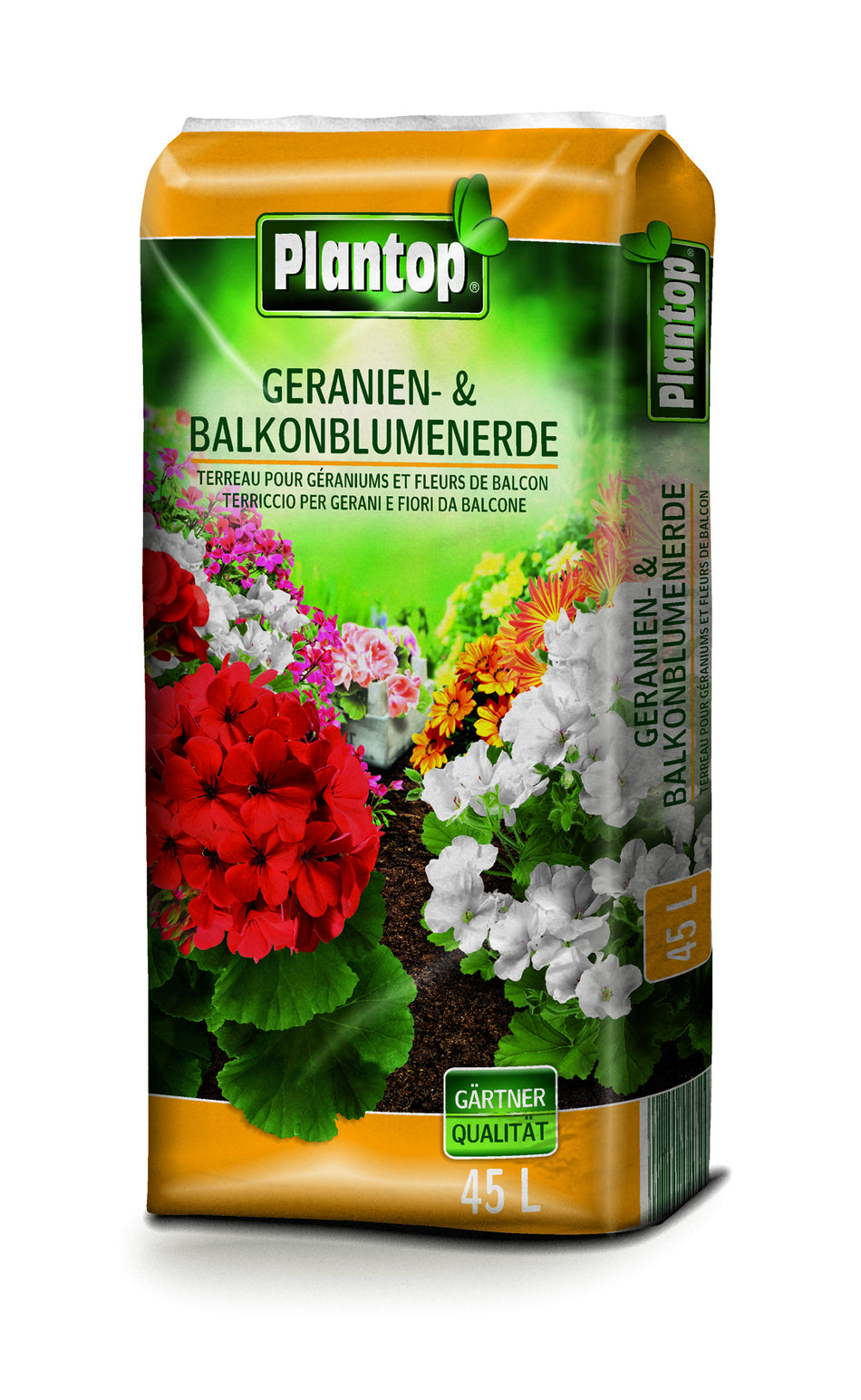 Plantop Geranien- & Balkonpflanzerde 45l