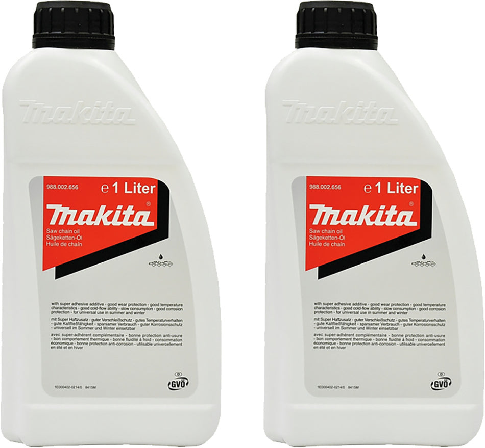 Makita 2 x Sägekettenöl Mineralisch 2 Liter