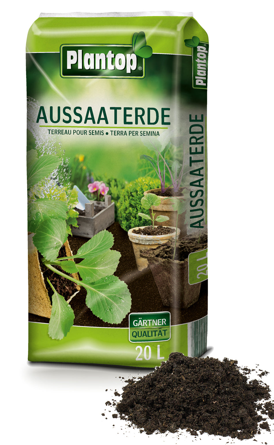 Plantop Pro Natur Bio Aussaaterde 18l 3er Set