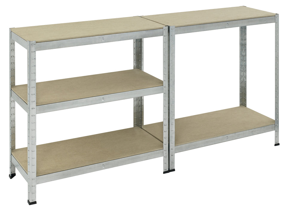 pro-bau-tec Schwerlaststeckregal verzinkt 180x90x40 cm