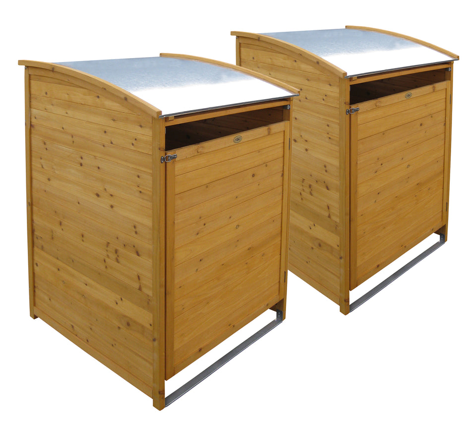 Habau Mülltonnenbox-Set 2 x 240 Liter Plus