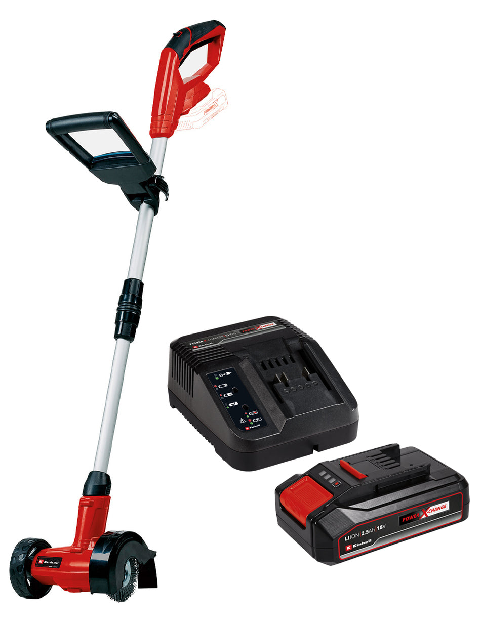 Einhell Akku-Fugenreiniger GE-CC 18Li mit 2,5 Ah Akku und Ladegerät