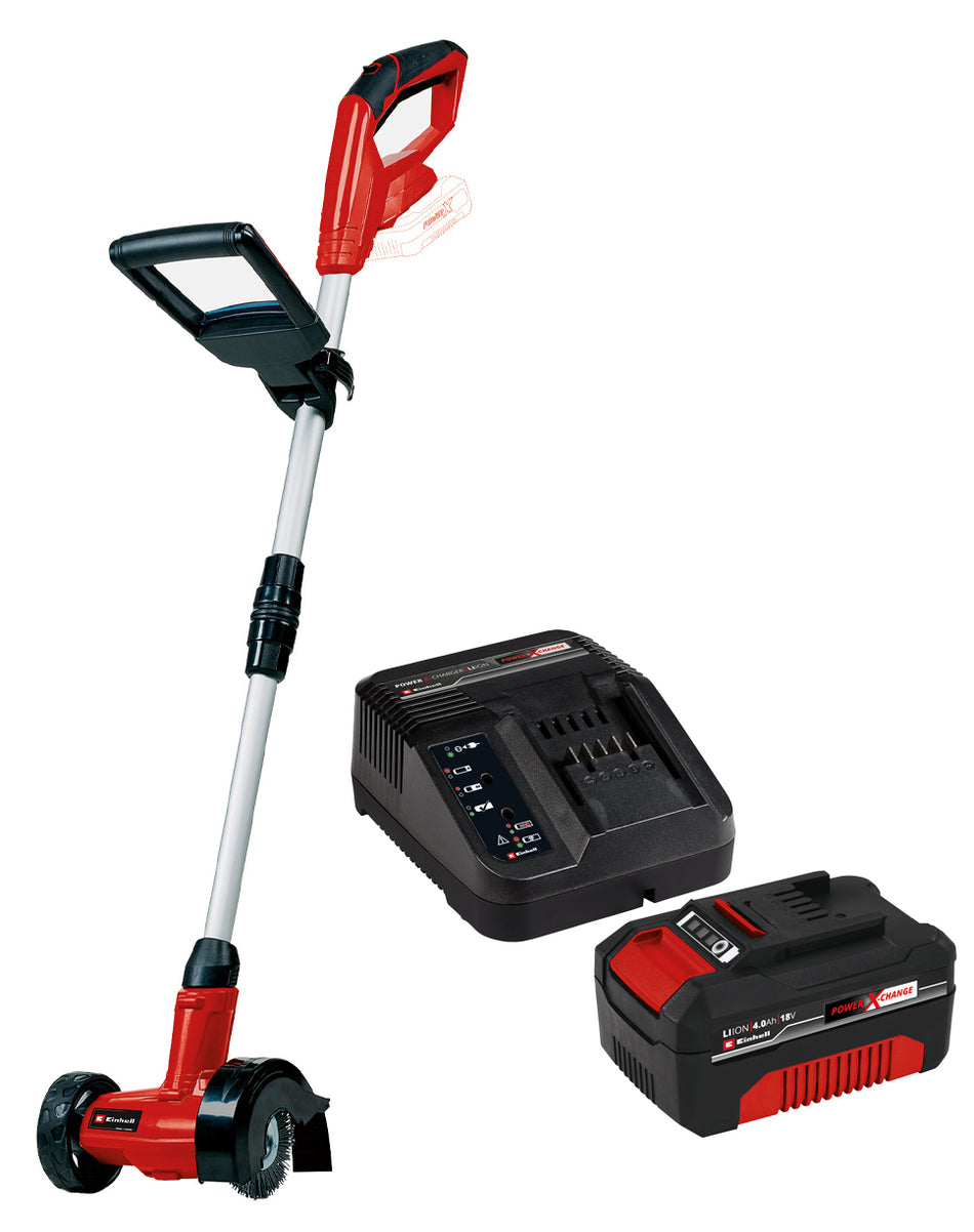 Einhell Akku-Fugenreiniger GE-CC 18Li mit 4 Ah Akku und Ladegerät