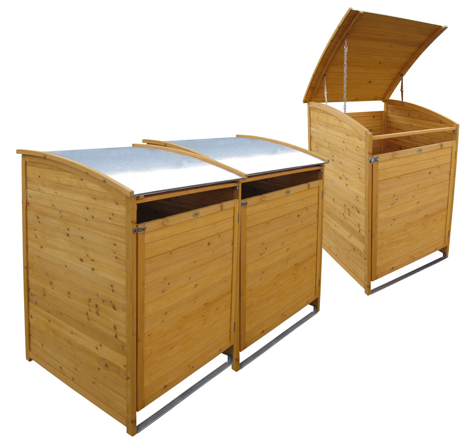 Habau Mülltonnenbox-Set 3 x 240 Liter Plus