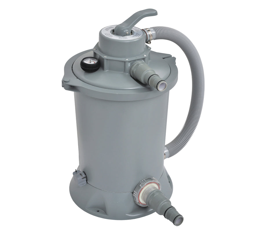 Happy People Sandfilteranlage 1000gal 3.785 l/h Filtertank aus Kunststoff 6-Wege-Ven